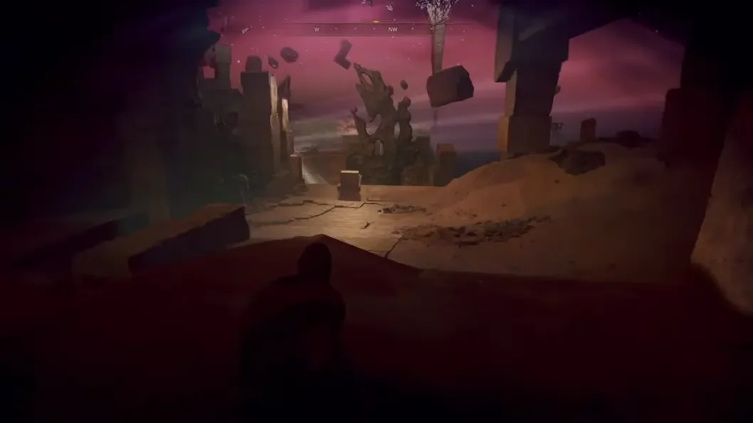 Wallhack temple view in Dune Awakening